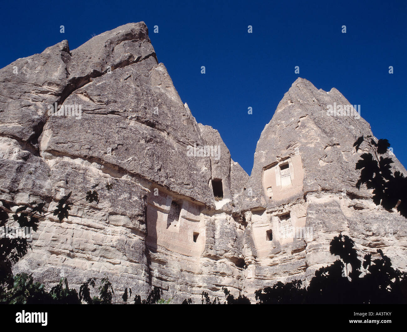 Cappadocia rock houses in Turkey Stock Photo Alamy
