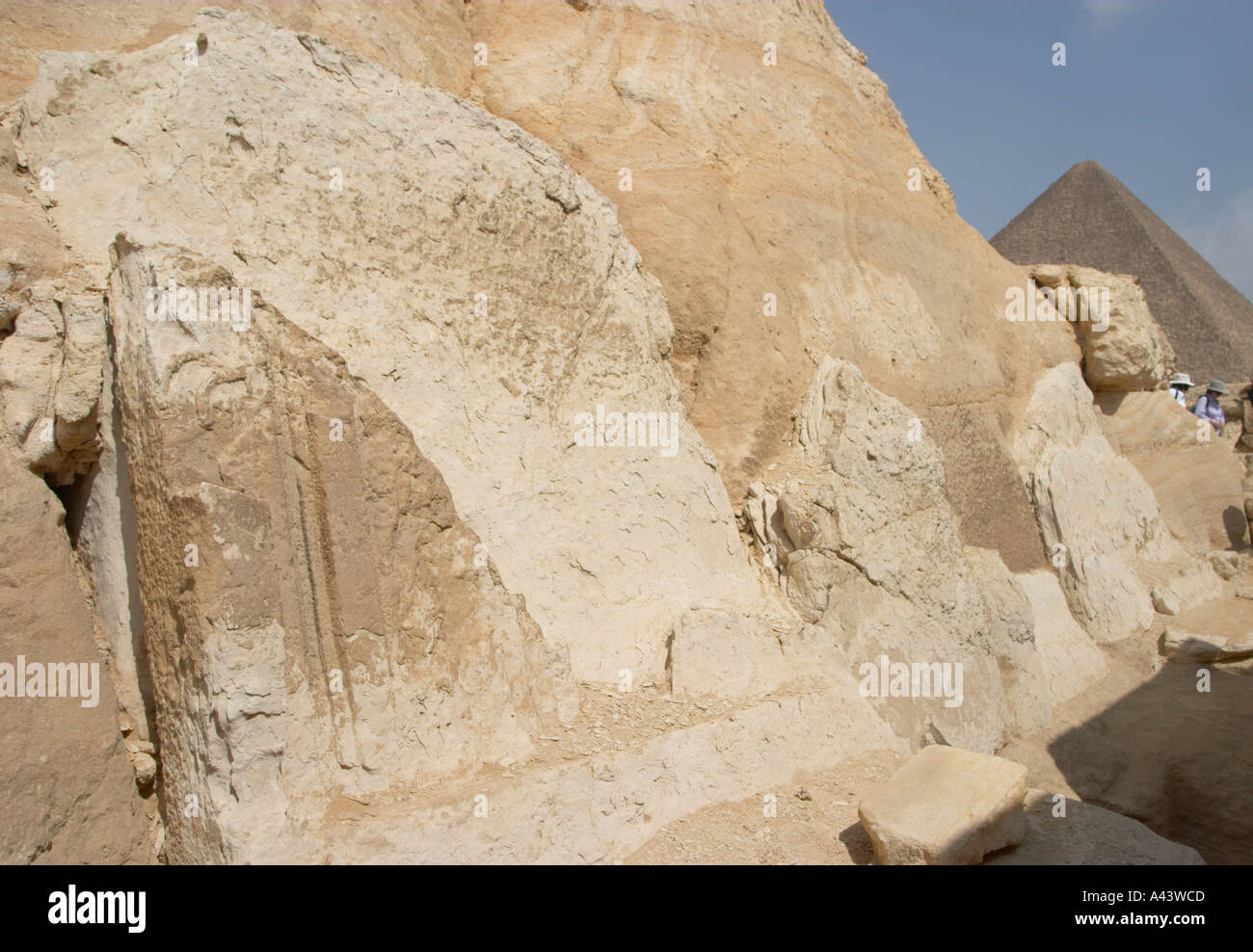 Mastaba tomb on the Giza plateau, Cairo, Egypt Stock Photo