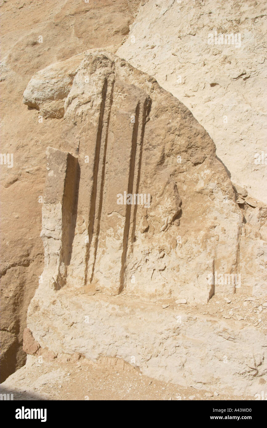 Niches on a Mastaba tomb on the Giza plateau, Cairo, Egypt Stock Photo
