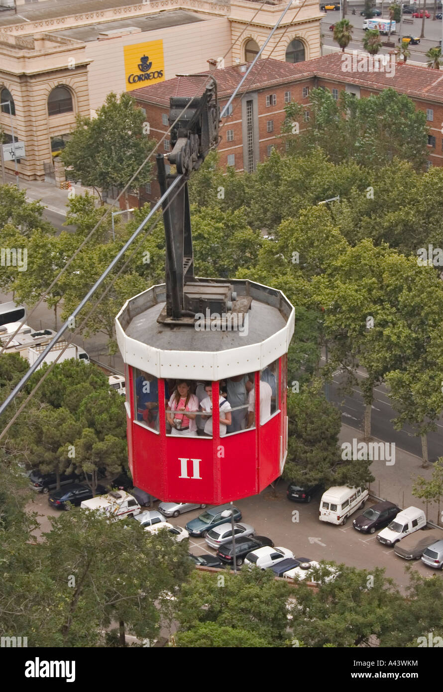 Barcelona Cable Car 2 Stock Photo - Alamy