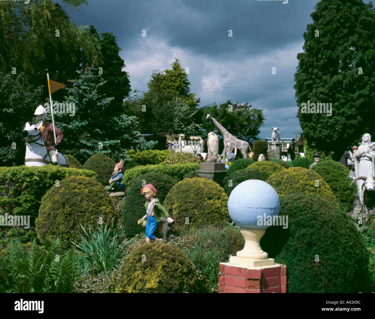 Cement Menagerie, Branxton, Northumberland, England, UK Stock Photo Alamy