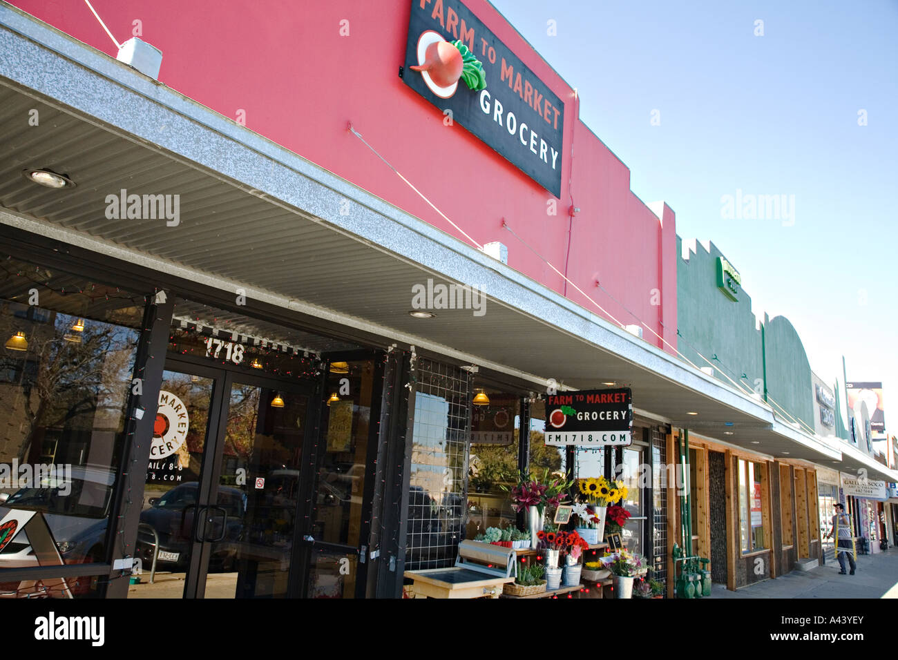 TEXAS Austin Farm to Market grocery store on South Congress hip SoCo