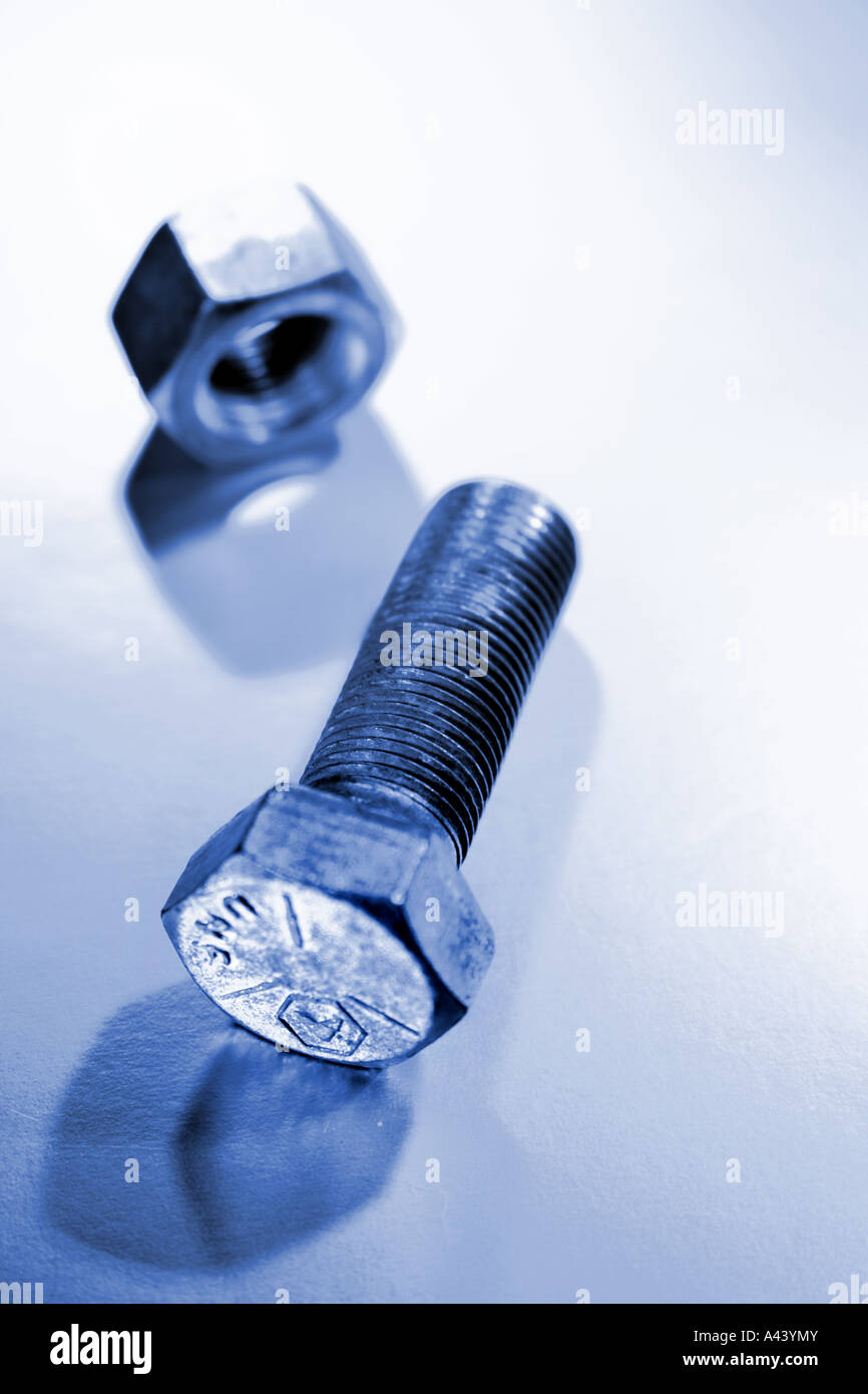 Nut and bolt Stock Photo Alamy