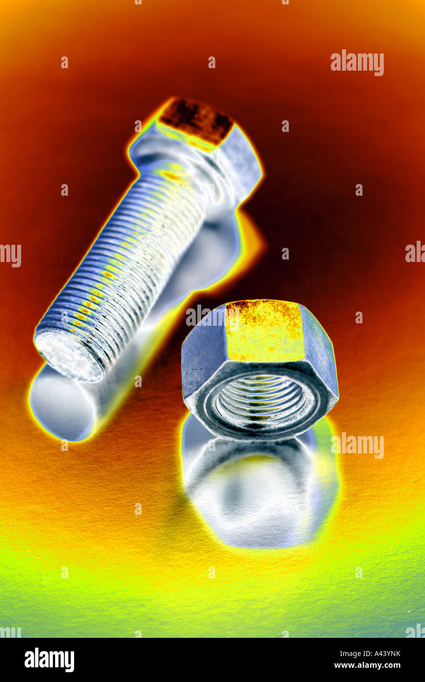 Nut and bolt Stock Photo Alamy