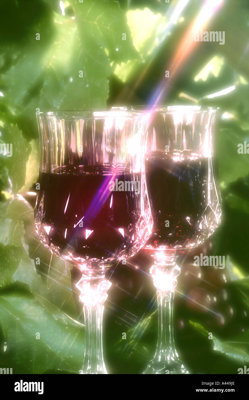 Two crystal cut glasses hi-res stock photography and images - Alamy