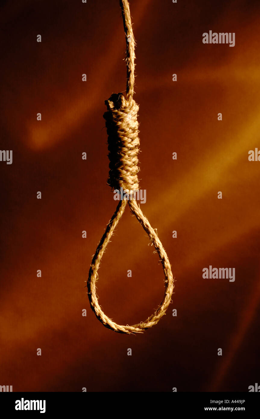 Hangmans noose Stock Photo