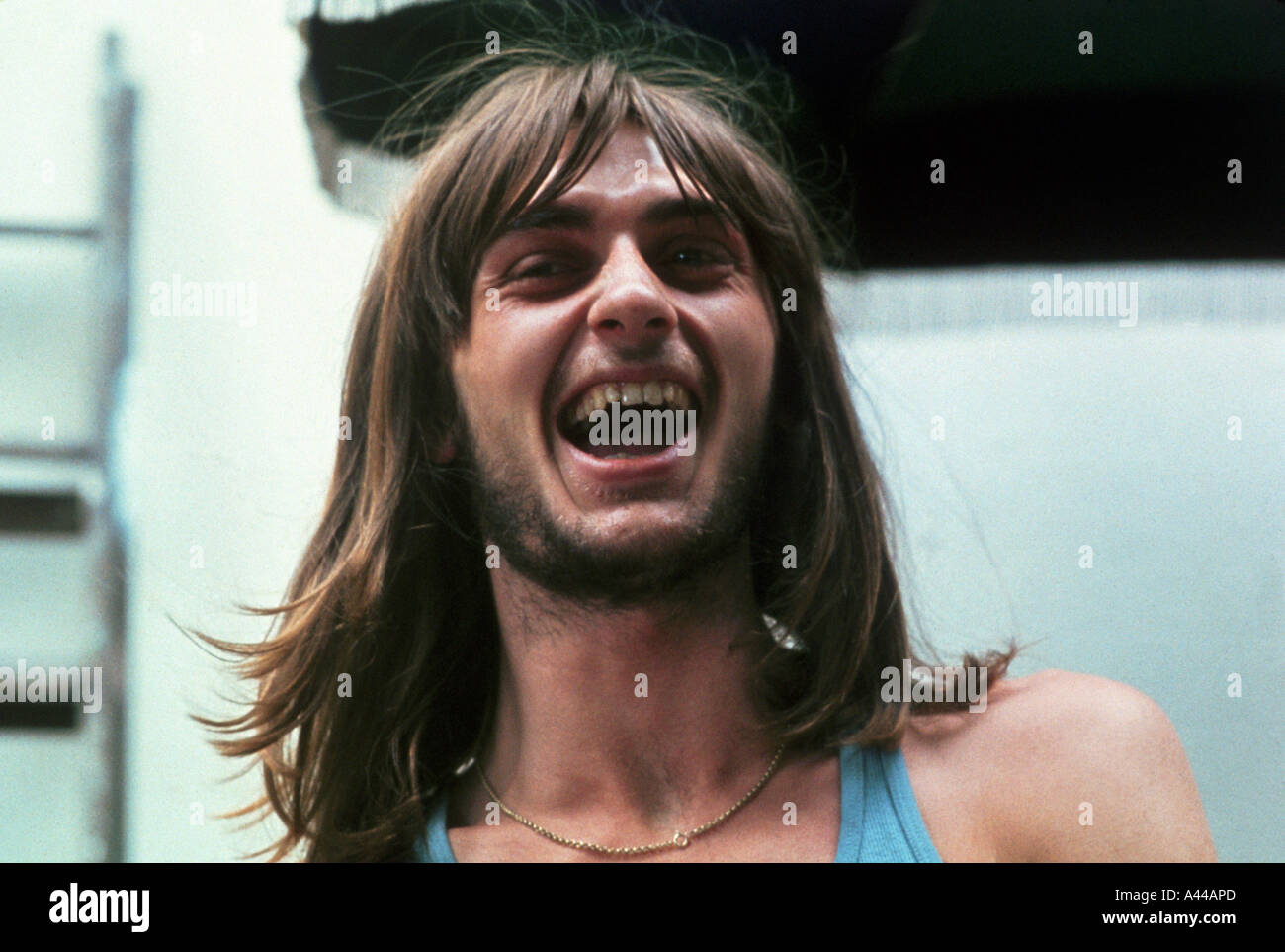 MIKE OLDFIELD  UK musician and composer of Tubular Bells in 1974 Stock Photo