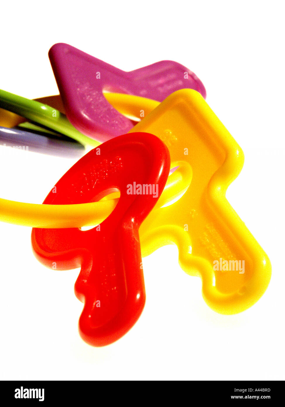 Child's toy plastic keys Stock Photo Alamy