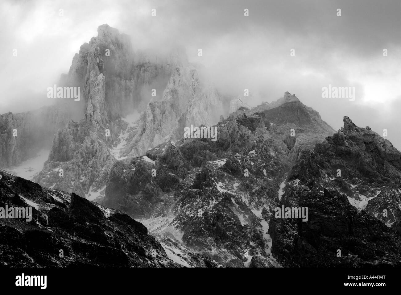 Chile Southern Patagonia Torres Del Paine National Park Stock Photo