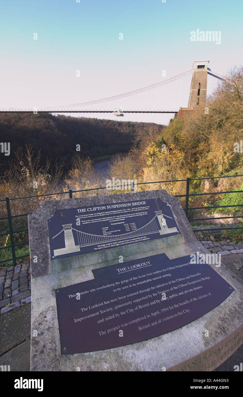 europe uk england bristol clifton suspension bridge Stock Photo - Alamy