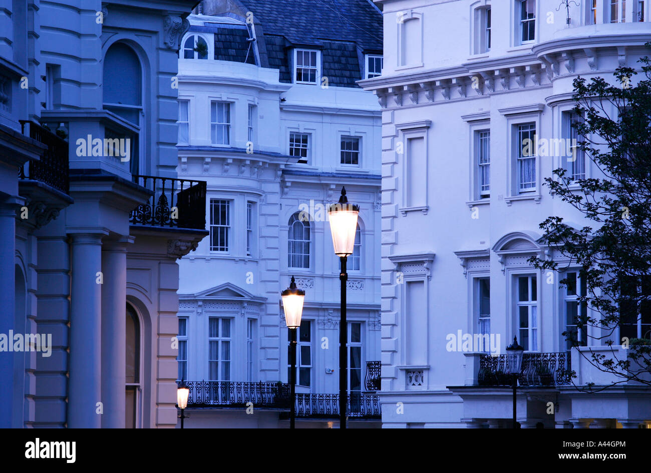 LONDON, noble houses in NOTTING HILL Stock Photo Alamy