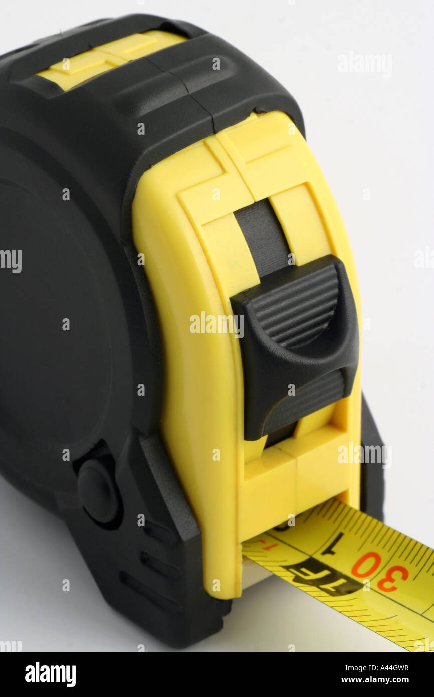 Self retracting metal tape measure hires stock photography and images
