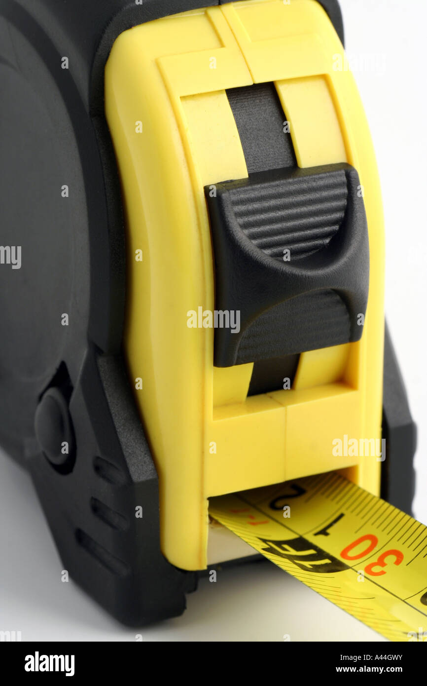 Self retracting pocket tape measure Stock Photo Alamy