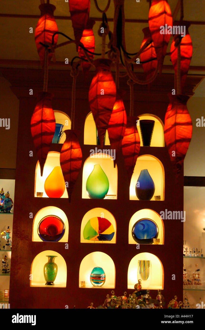 Venison glass in gift shop, Las Vegas ,USA Stock Photo