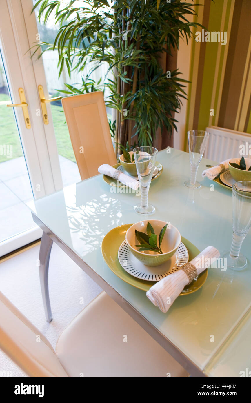 DINING TABLE SET Stock Photo