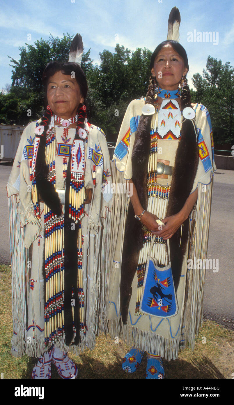 Mother & Daughter,Lacota Sioux Native American Indians,Wearing Their ...