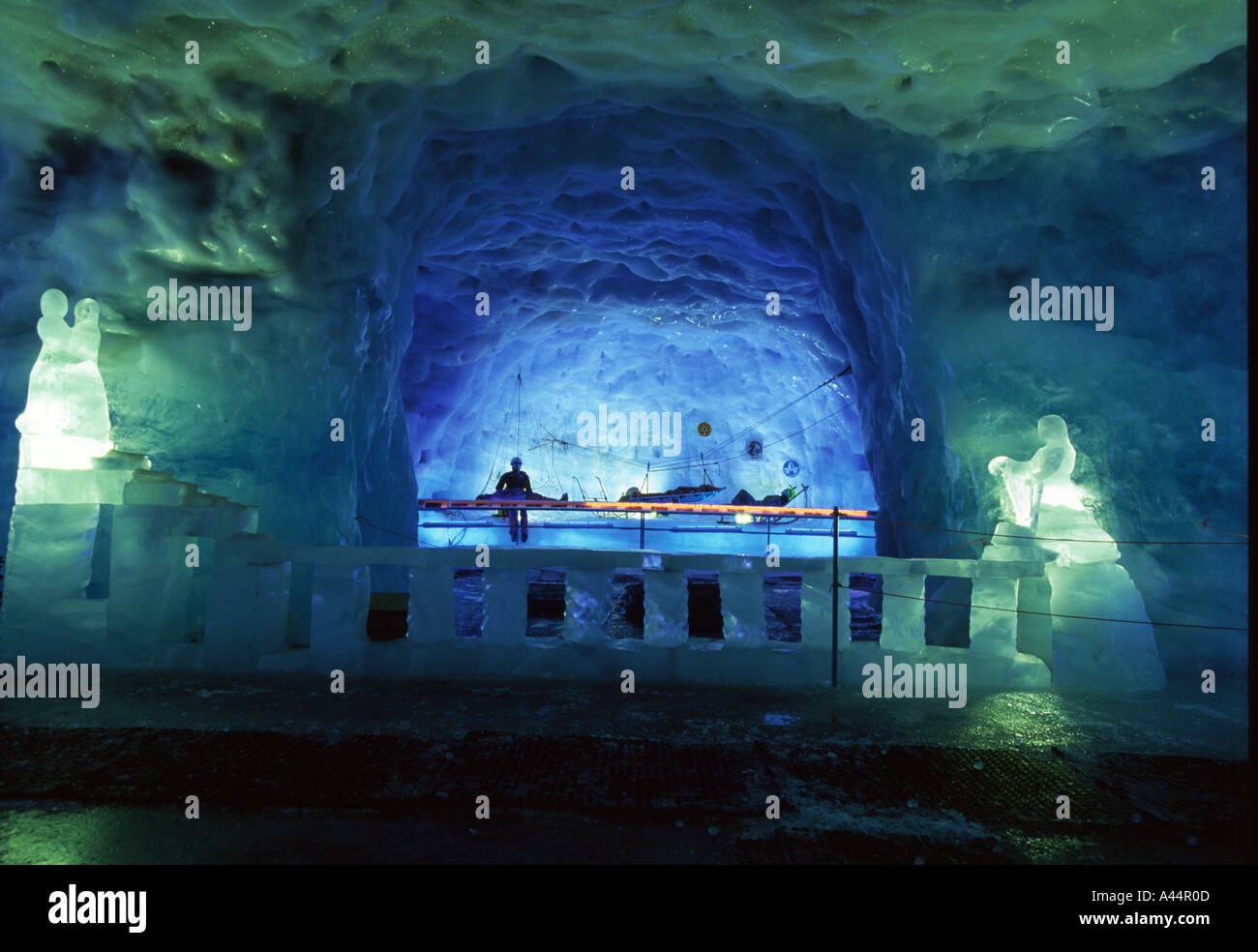 Ice Cave in Zermatt Stock Photo - Alamy