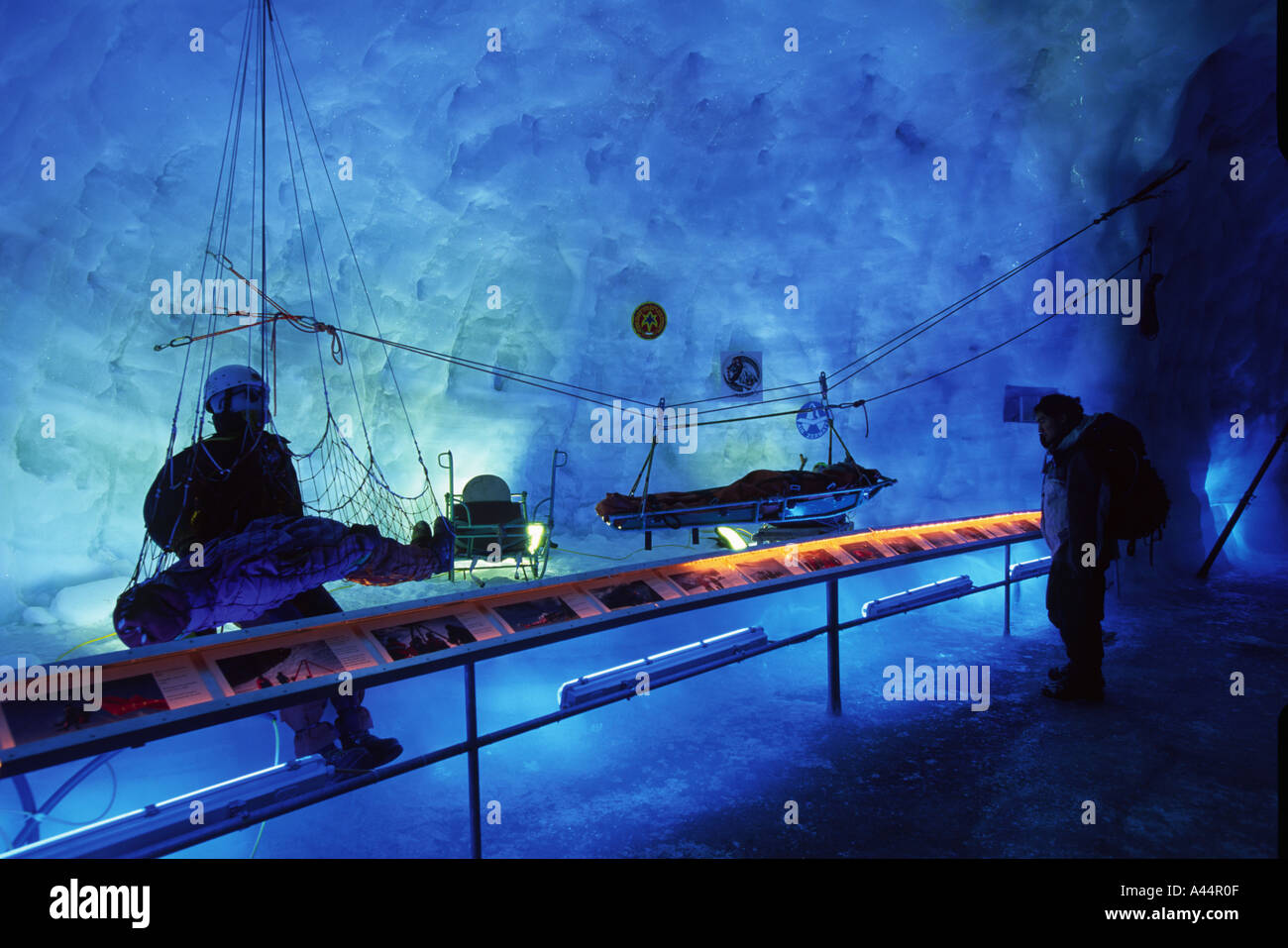 Ice cave in Zermatt Stock Photo - Alamy