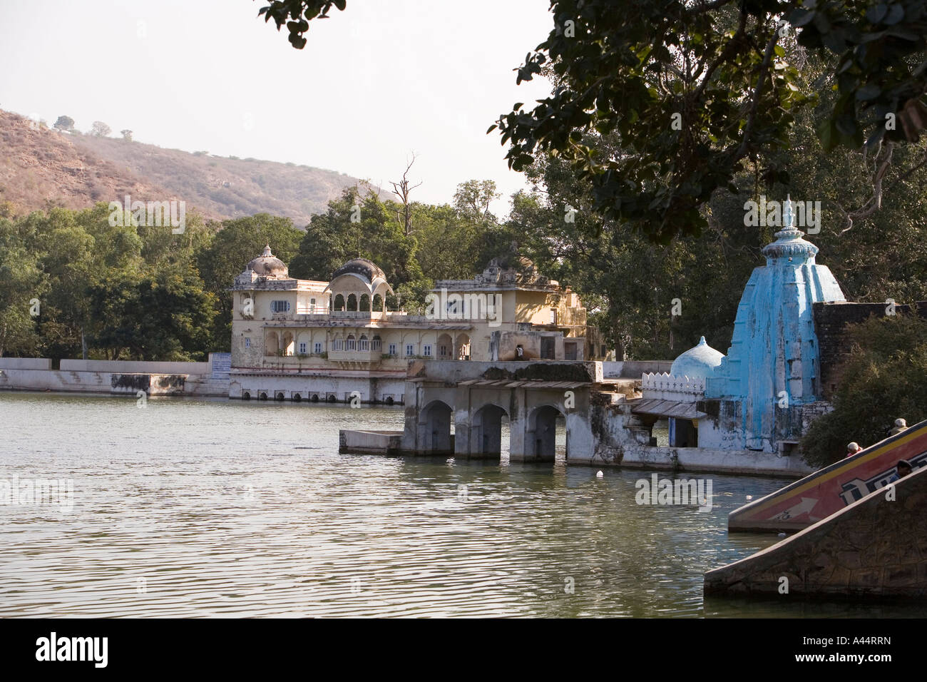 India Rajasthan Bundi Jait Segar Lake the Sukh Mahal where author Rudyard  Kipling wrote Kim Stock Photo - Alamy