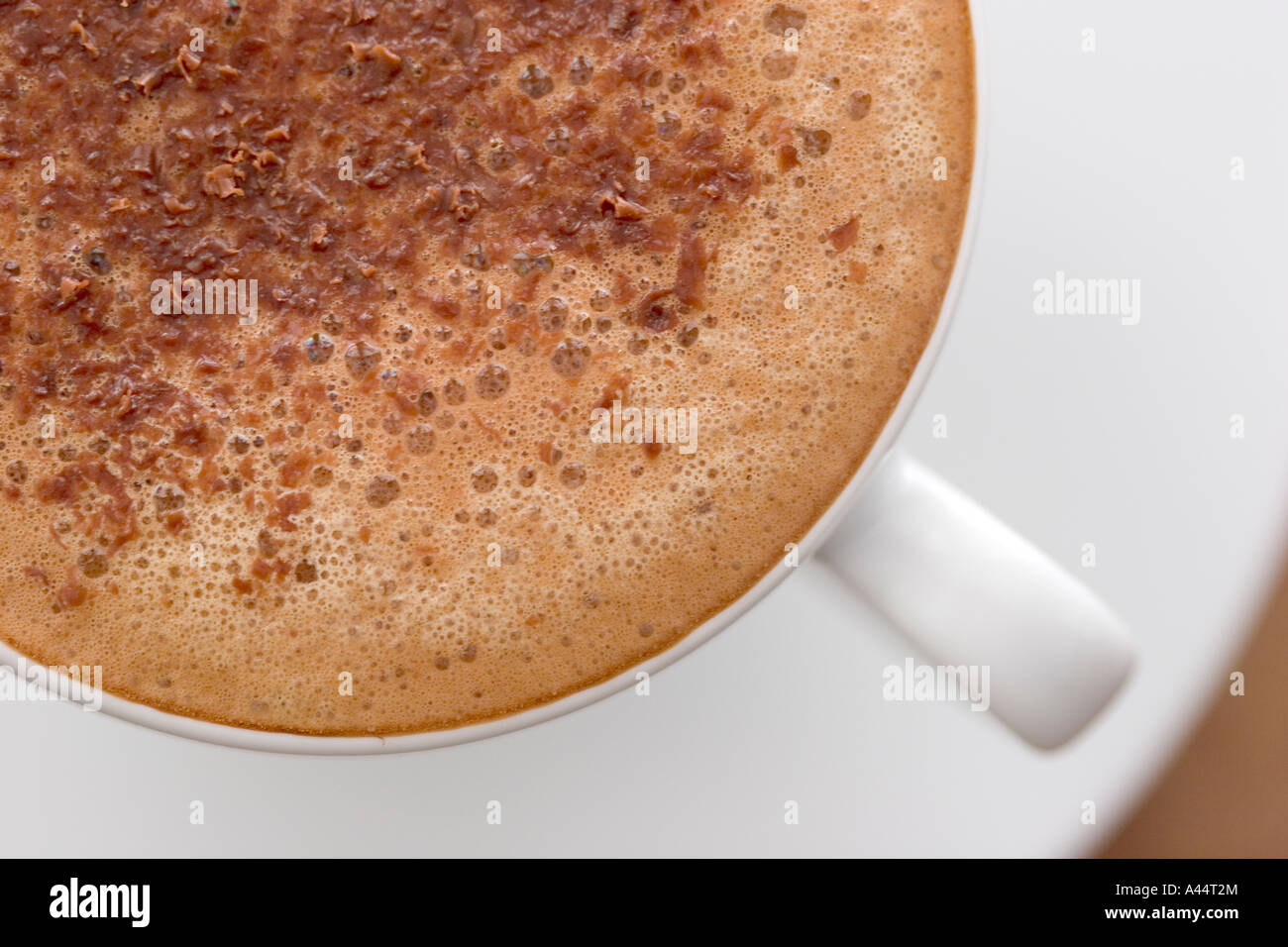 Delicious cafe mocha combines coffee and chocolate in one perfect drink Stock Photo