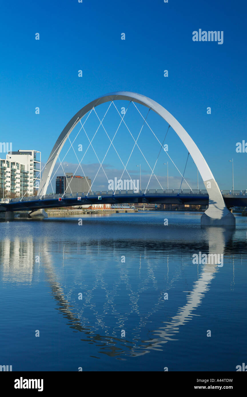 The Clyde Arc across the River Clyde, Glasgow, Scotland Stock Photo