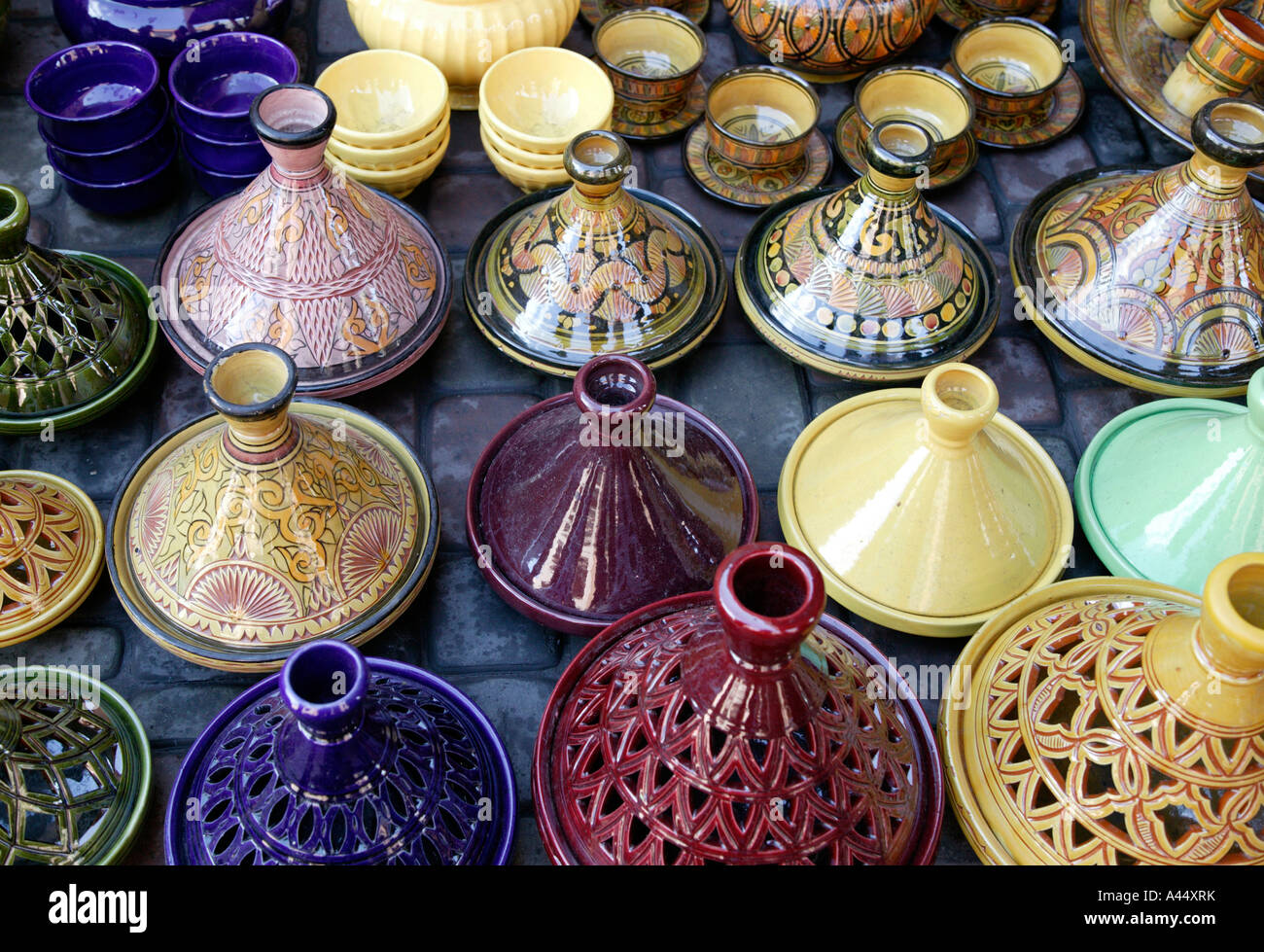 Colourful moroccan tagine pots hires stock photography and images Alamy