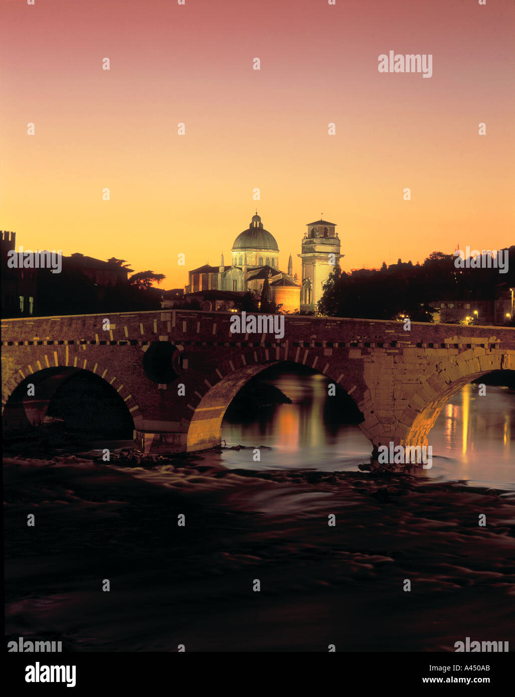 ITALY VERONA PONTE PIETRA Stock Photo - Alamy