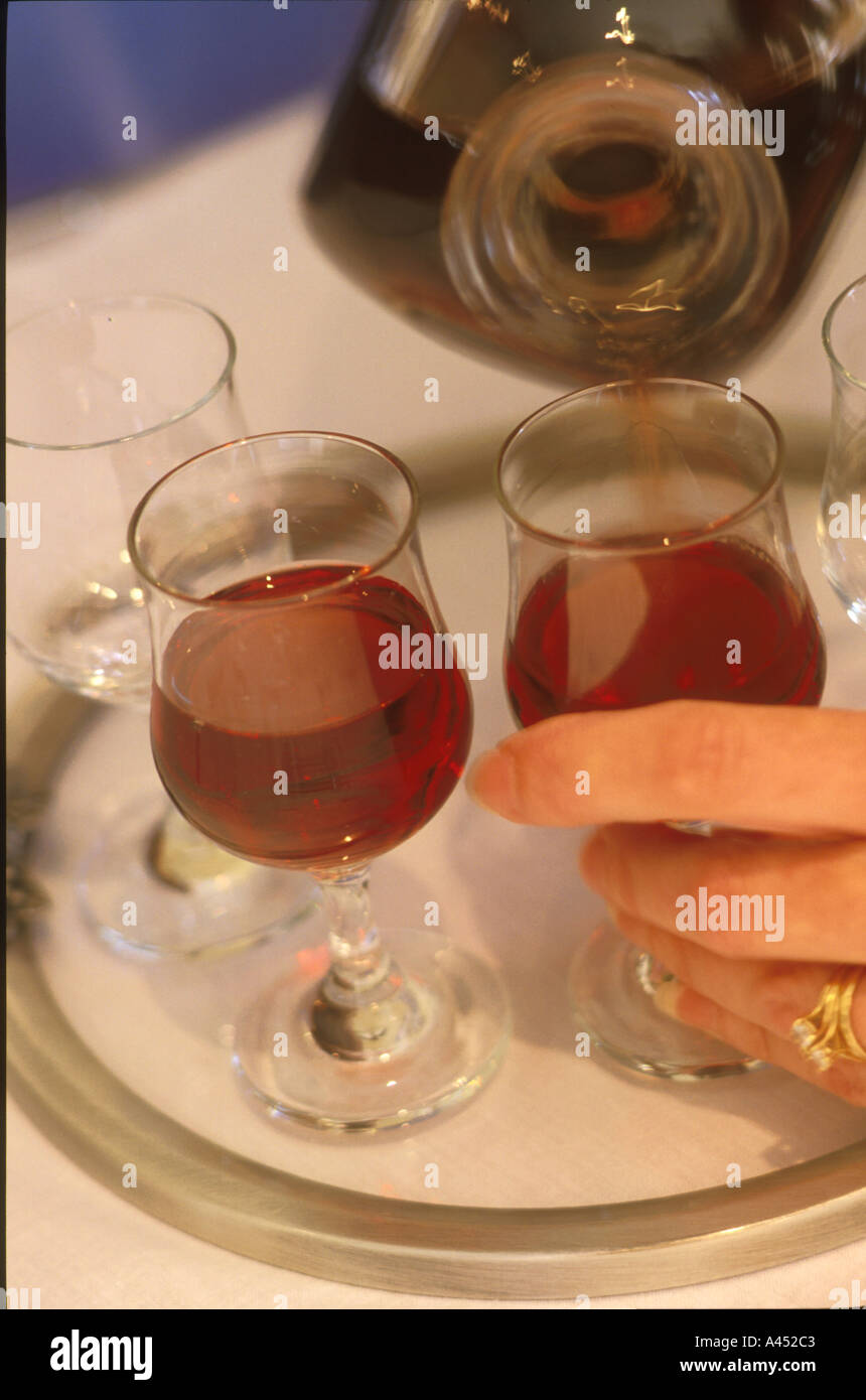 After dinner Port Stock Photo Alamy