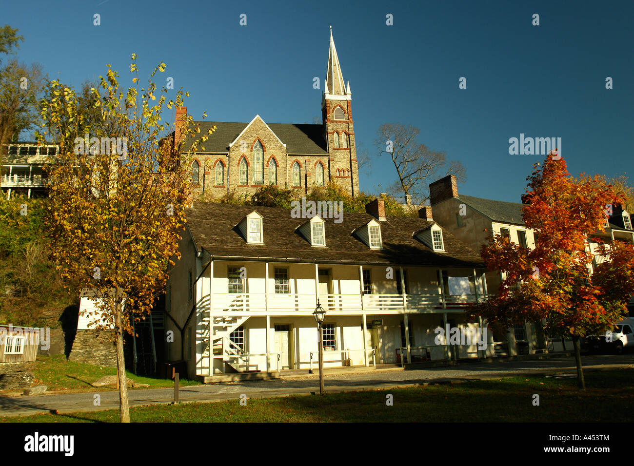 AJD53622, Harpers Ferry, WV, West Virginia, Historic Downtown Stock