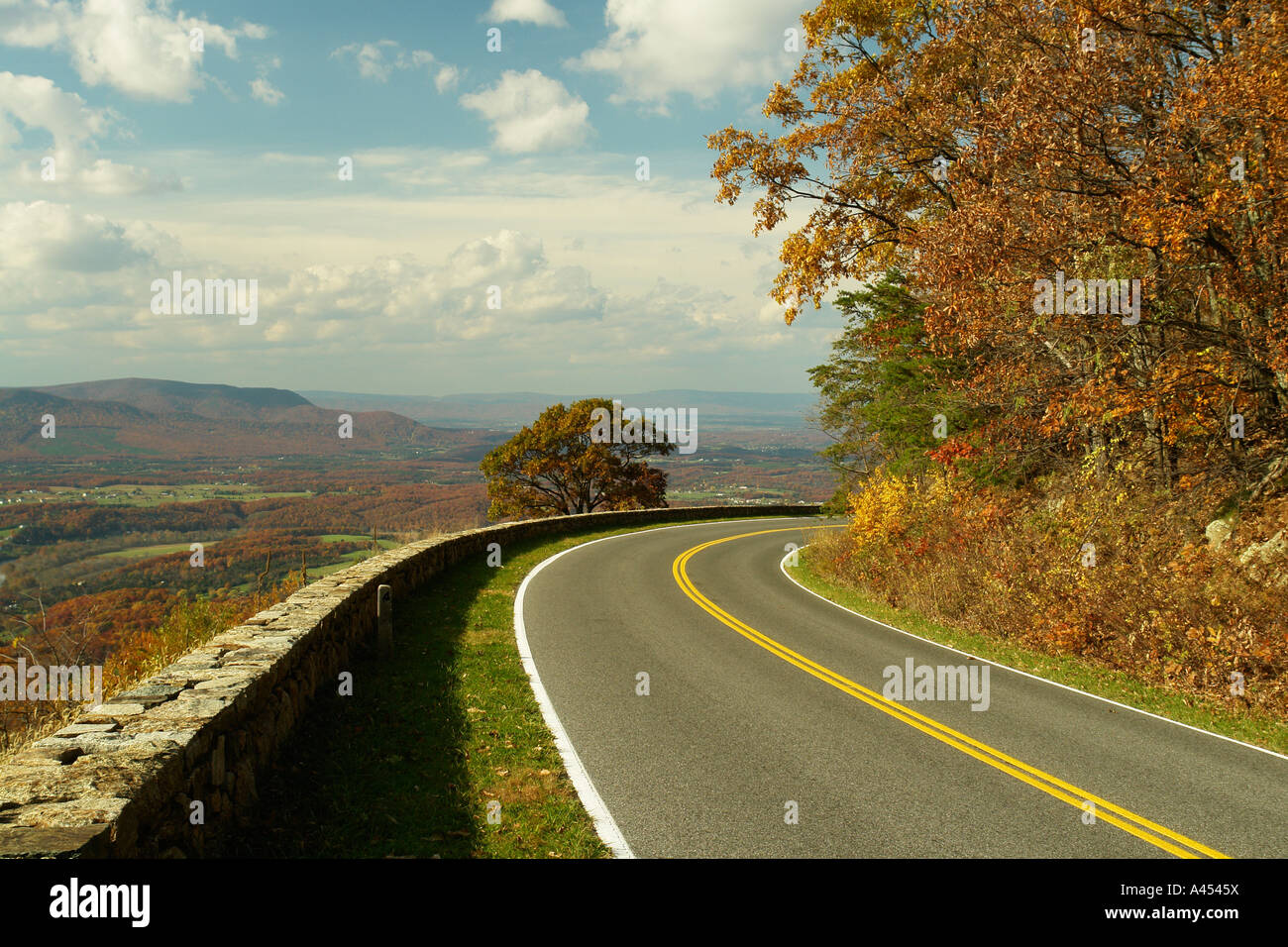 AJD53707, Front Royal, VA, Virginia, Shenandoah Valley, Shenandoah National Park, Skyline Drive Stock Photo