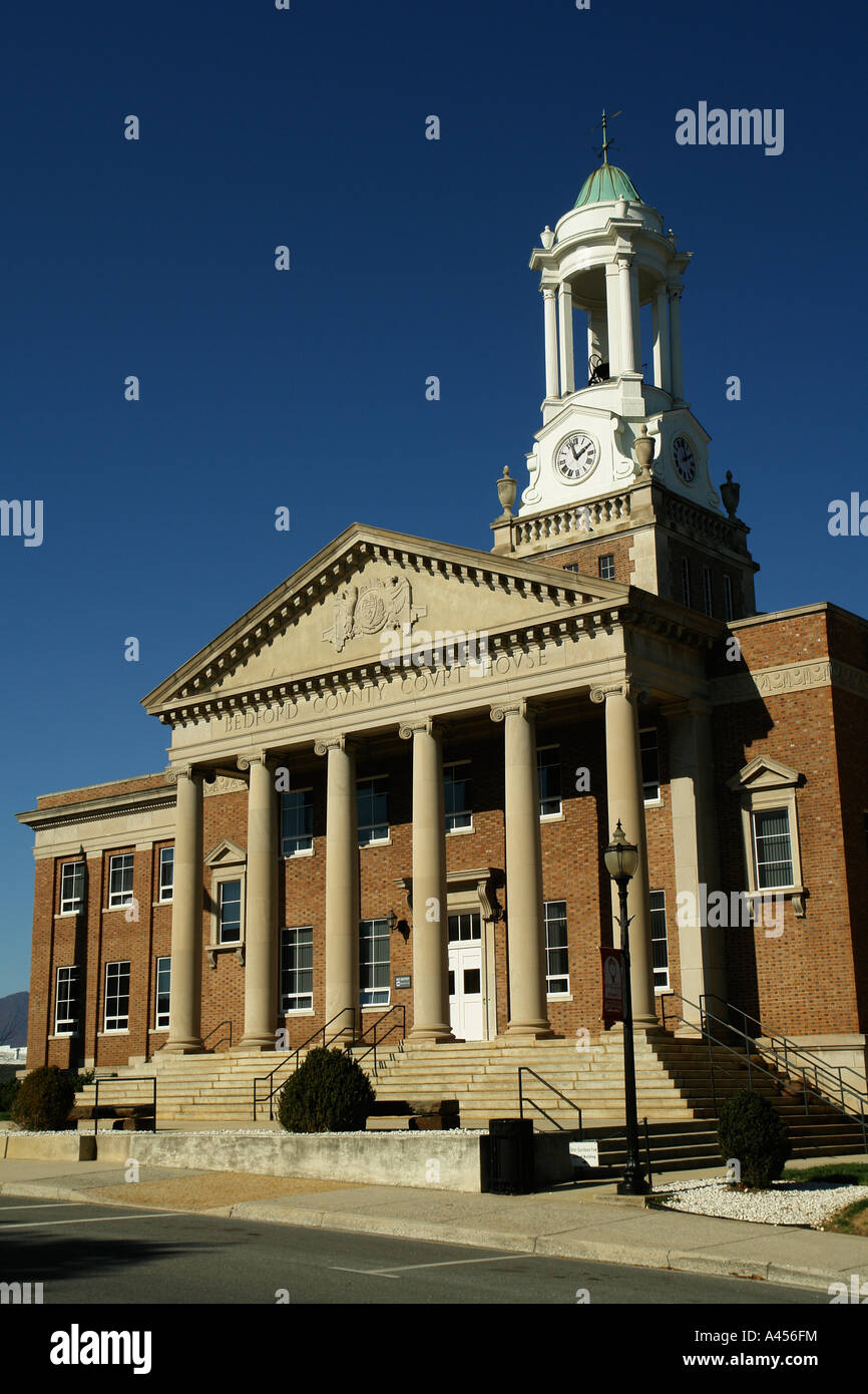 AJD53923, Bedford, VA, Virginia, Downtown, Bedford County Courthouse