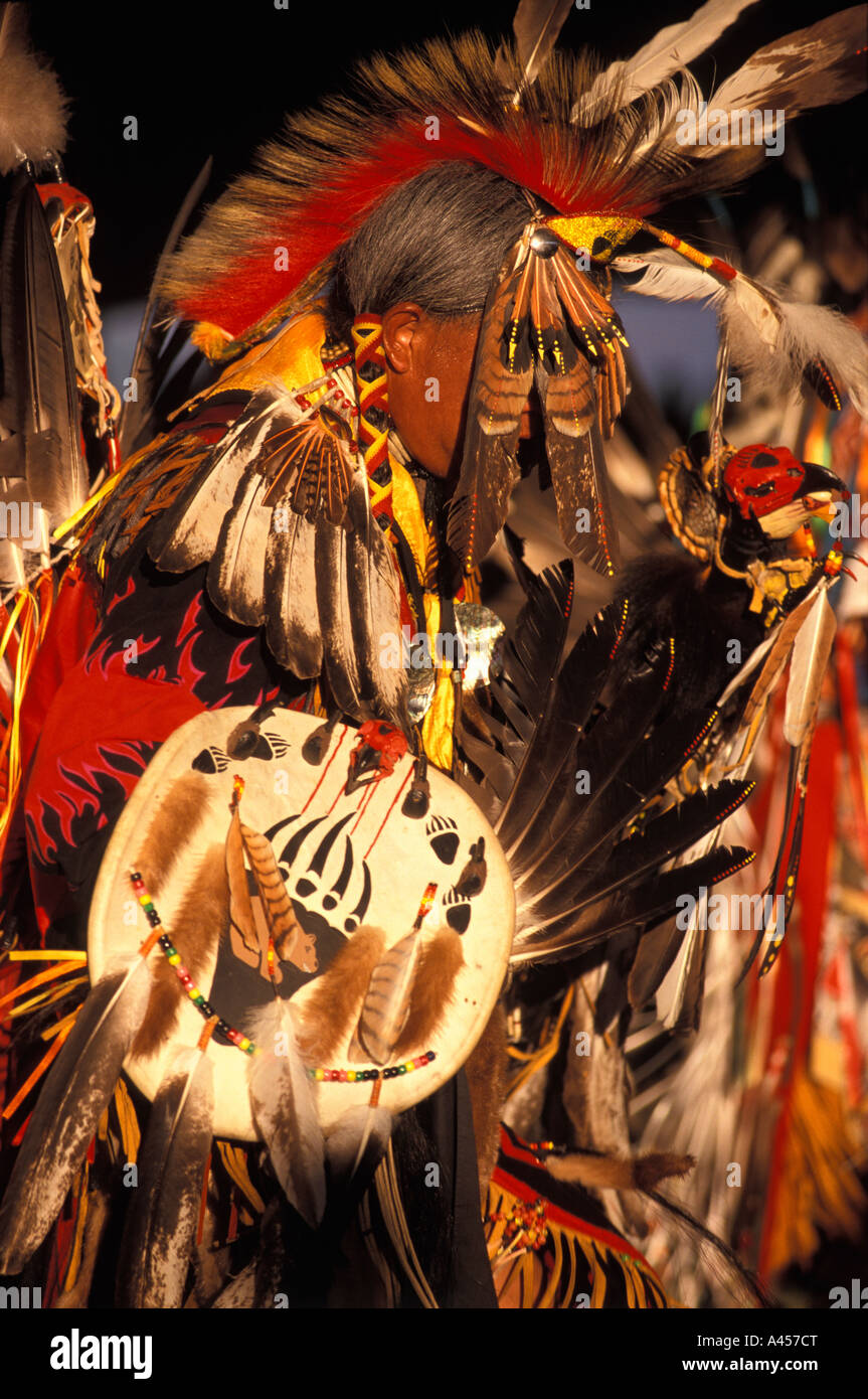 Powwow celbration of the Flathead Indian Reservation Montana USA Stock Photo