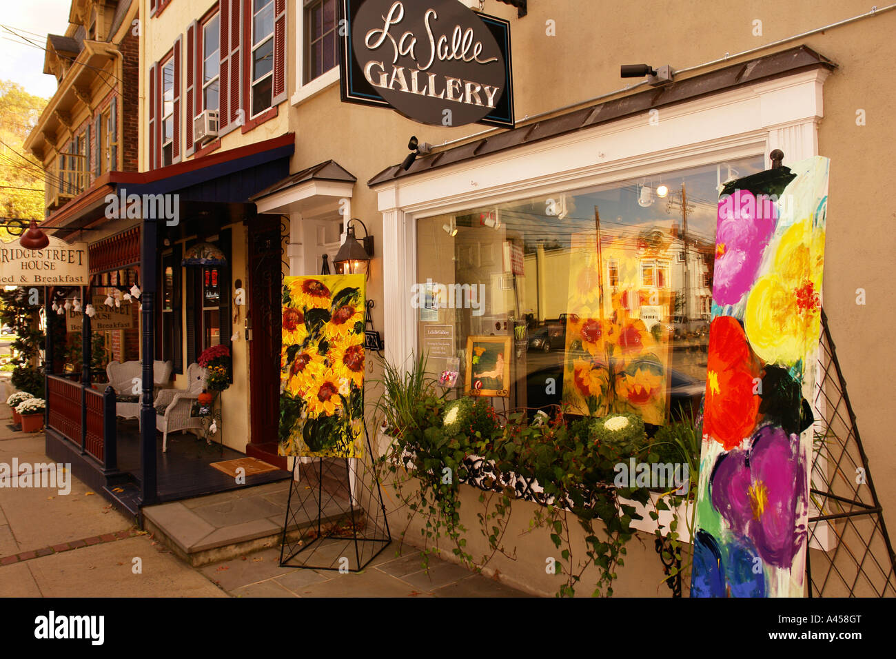 AJD53295, Lambertville, NJ, New Jersey, Historic Downtown Stock Photo