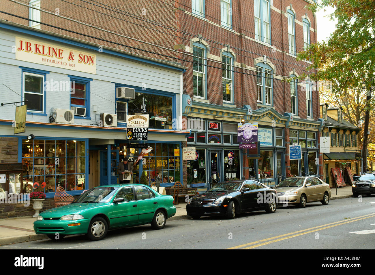 Ajd Lambertville Nj New Jersey Historic Downtown Stock Photo Alamy