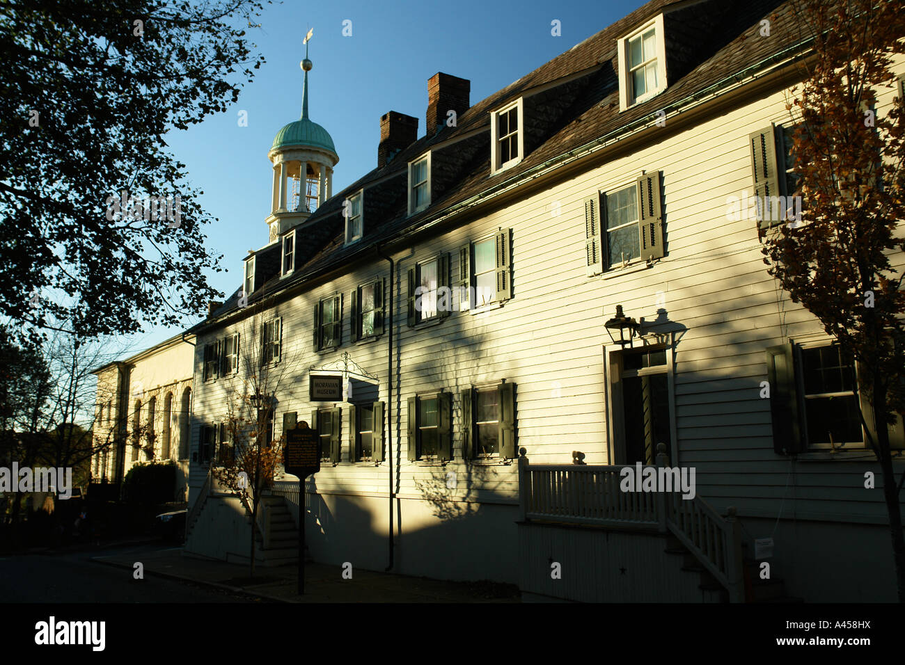 Central moravian church campus hires stock photography and images Alamy