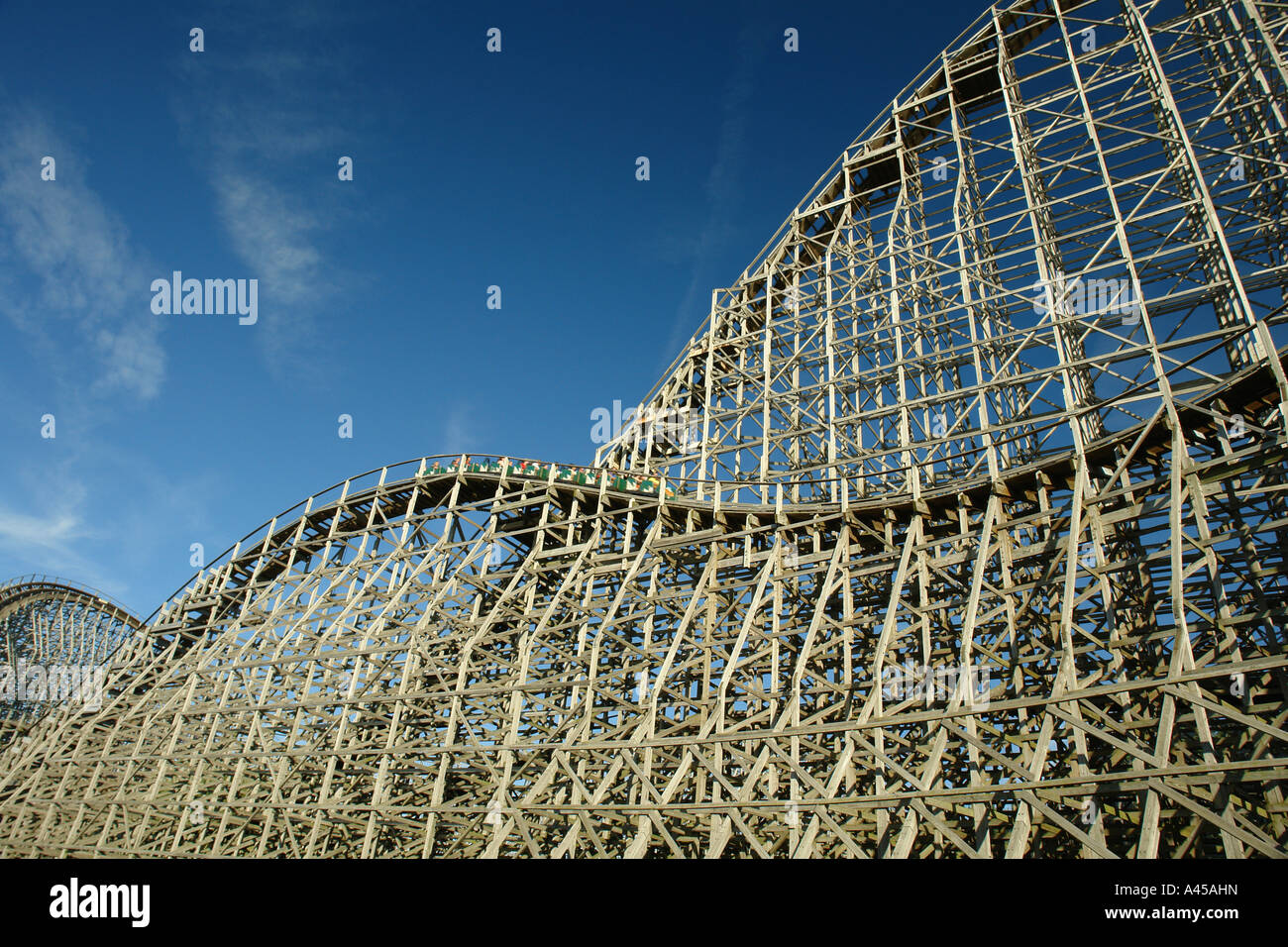 AJD57768, Sandusky, OH, Ohio, Cedar Point, Amusement Park, roller coaster ride Stock Photo