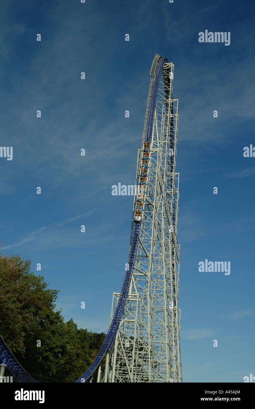 AJD57777, Sandusky, OH, Ohio, Cedar Point, Amusement Park, roller coaster ride Stock Photo