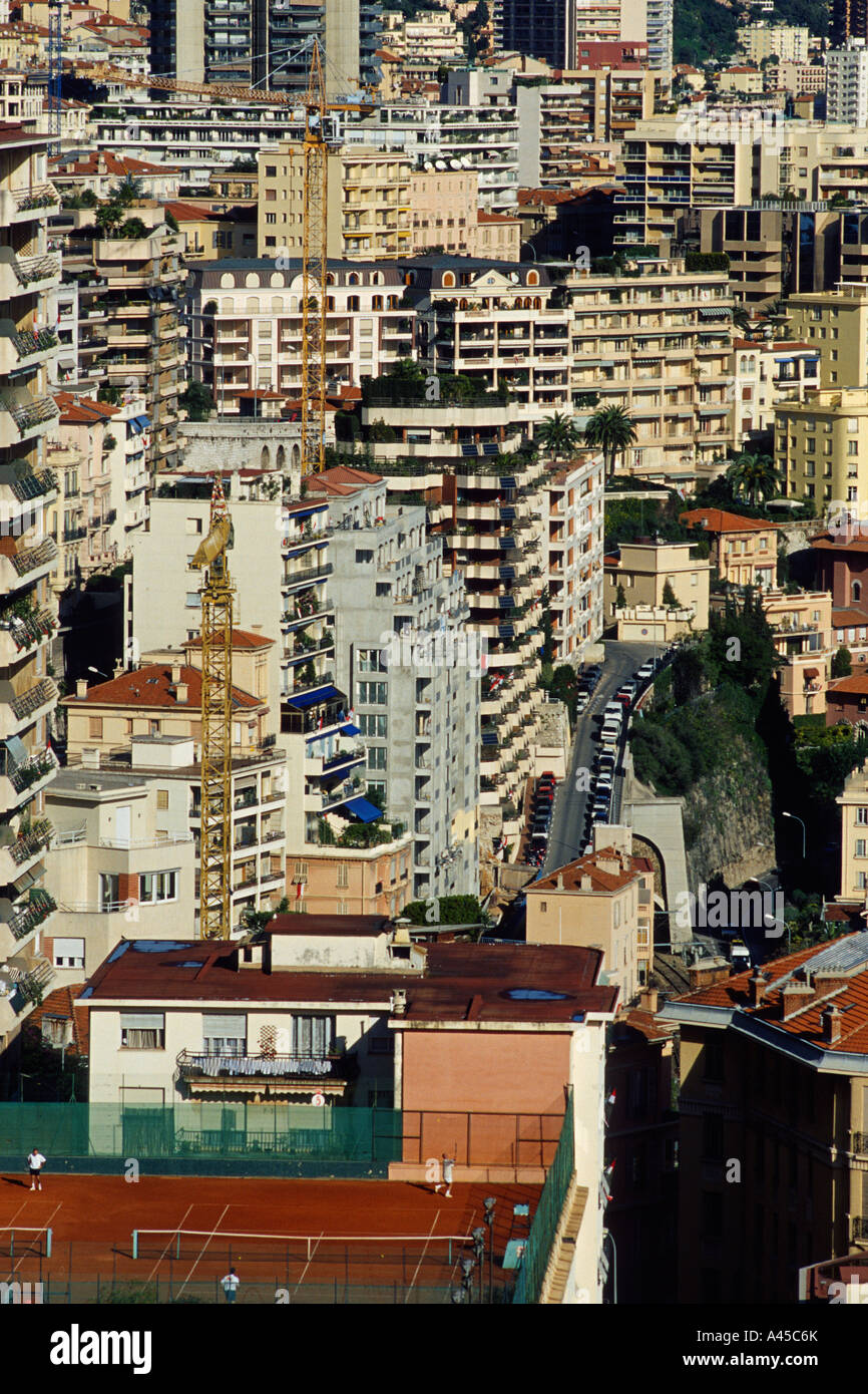 Monaco High rise appartment buildings Stock Photo