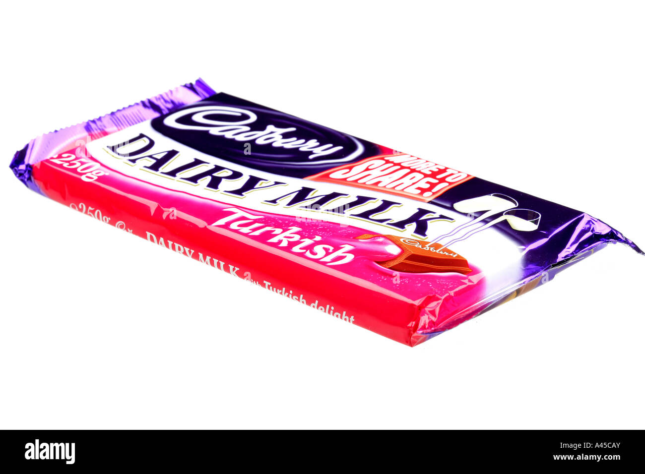 Turkish Delight Chocolate Bar Stock Photo Alamy