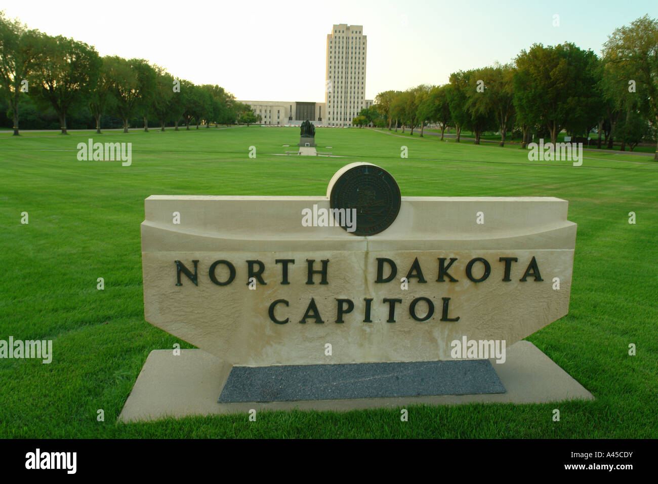 AJD57366, Bismarck, ND, North Dakota, State Capitol Stock Photo