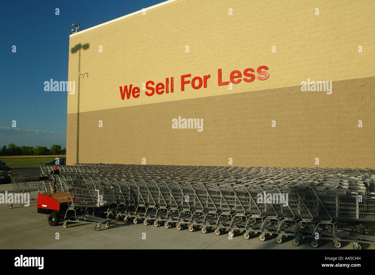 AJD57395, Alexandria, MN, Minnesota, WALMART Supercenter, We Sell for Less, shopping carts