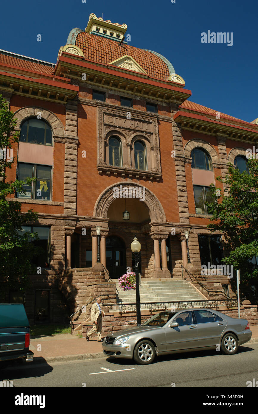 AJD57459, Marquette, MI, Michigan, Upper Peninsula, downtown, City Hall