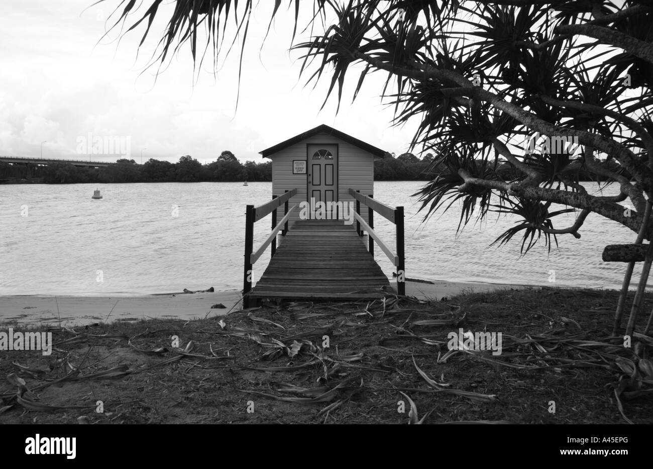 Small jetty in Maroochydore Queensland Stock Photo Alamy