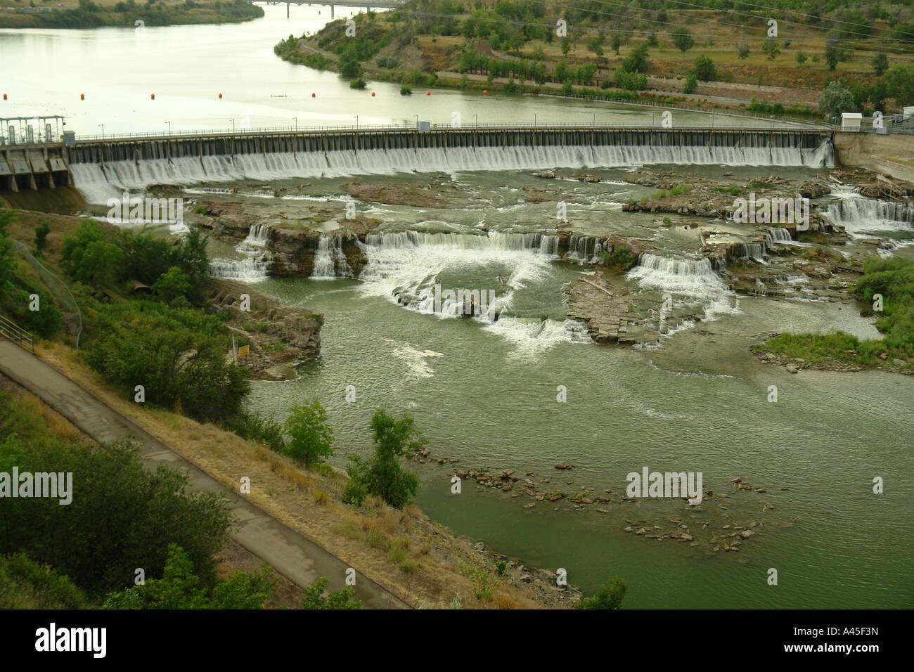 AJD56863, Great Falls, MT, Montana, Missouri River, Black Eagle Dam ...