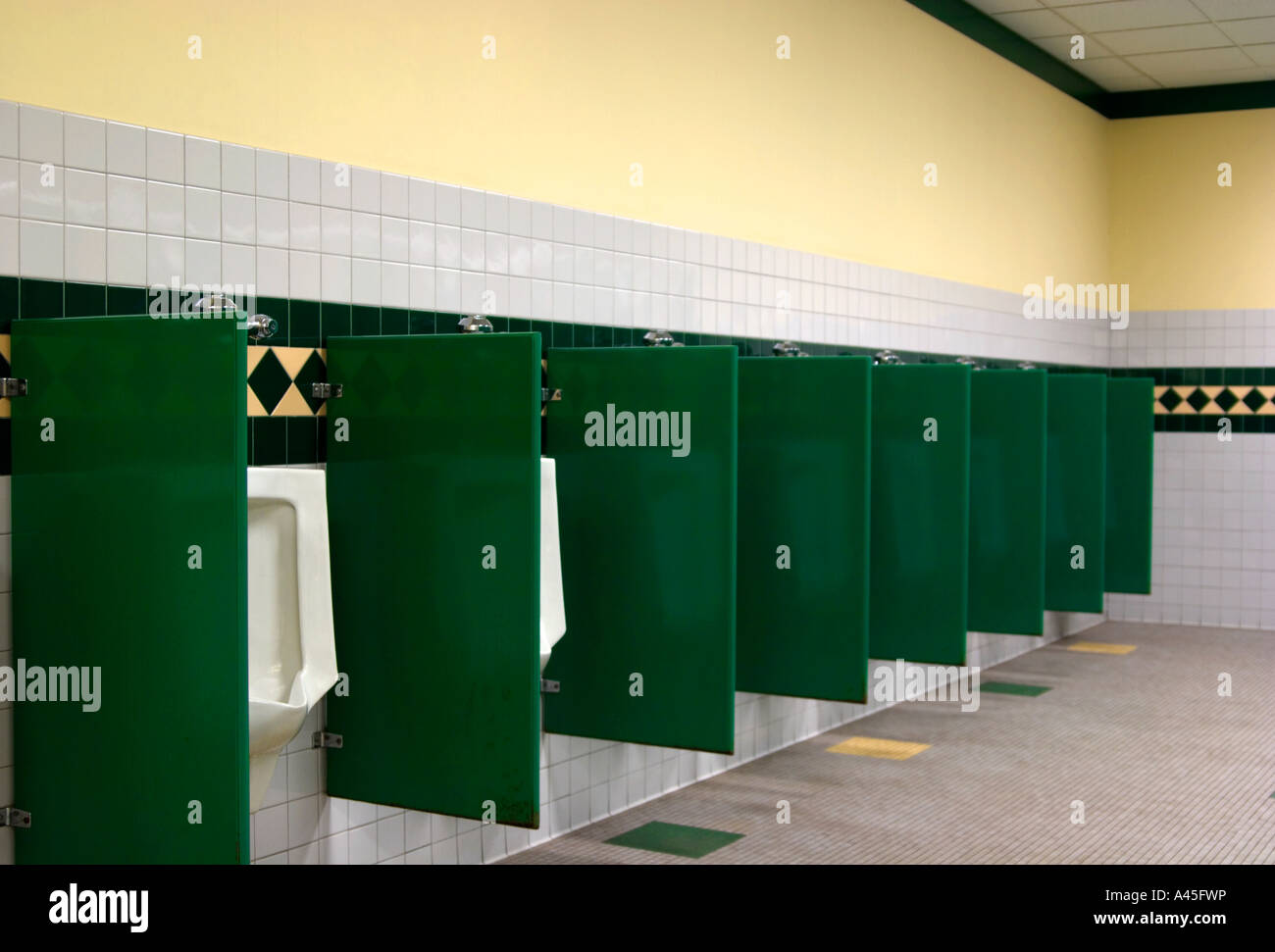 Male restroom urinals Stock Photo Alamy