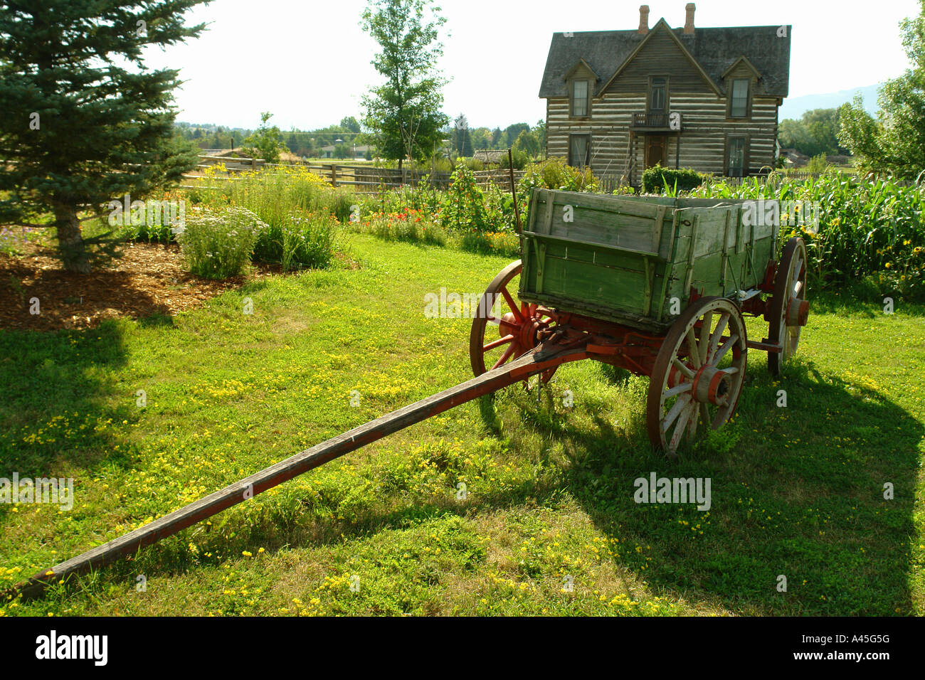 AJD57043, Bozeman, MT, Montana, Museum of the Rockies, pioneer cabin