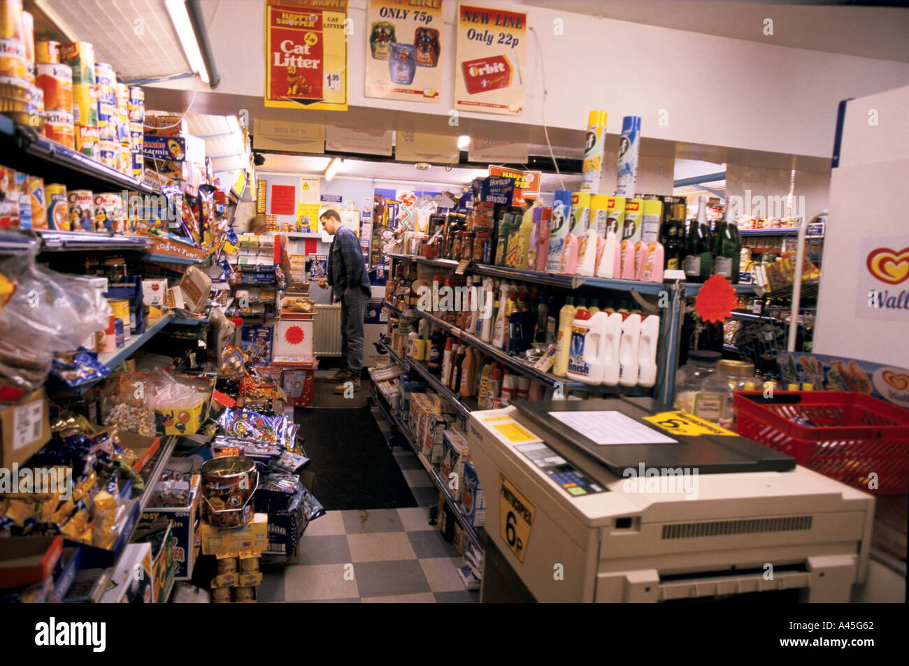 interior of village shop and post office clophill beds Stock Photo - Alamy