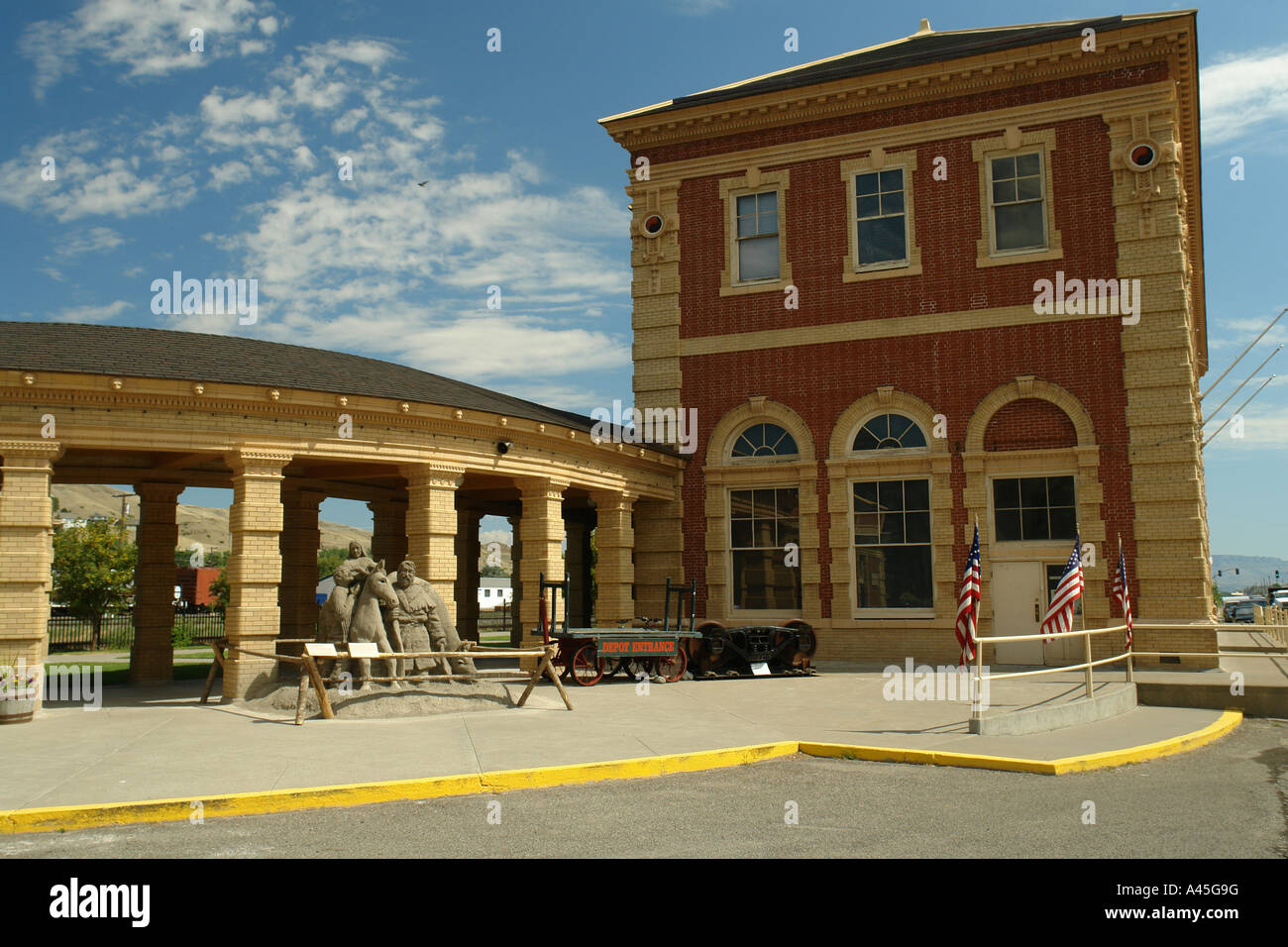 AJD57065, Livingston, MT, Montana, Livingston Depot Center, restored