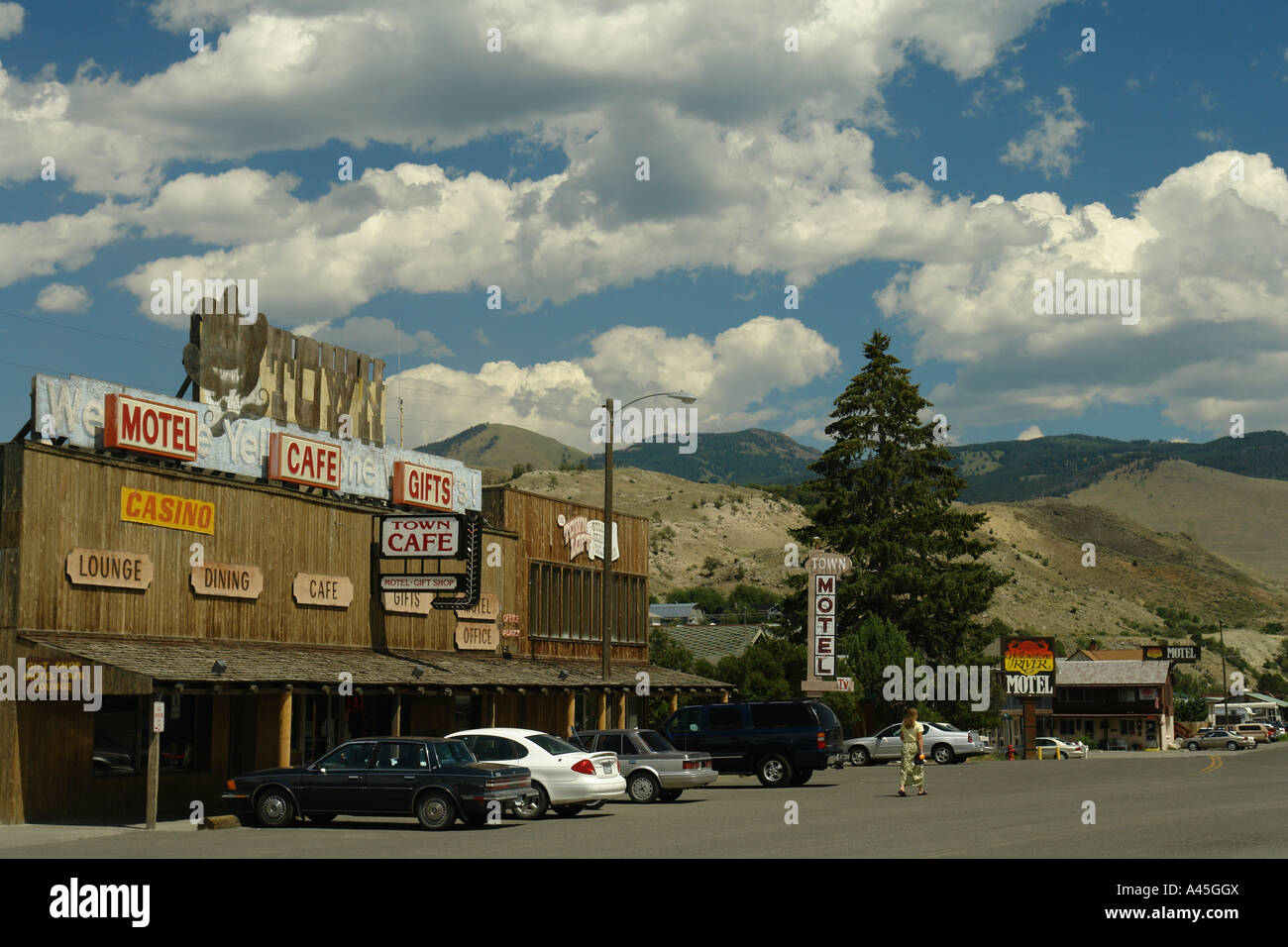 AJD57090, Gardiner, MT, Montana, downtown Stock Photo Alamy