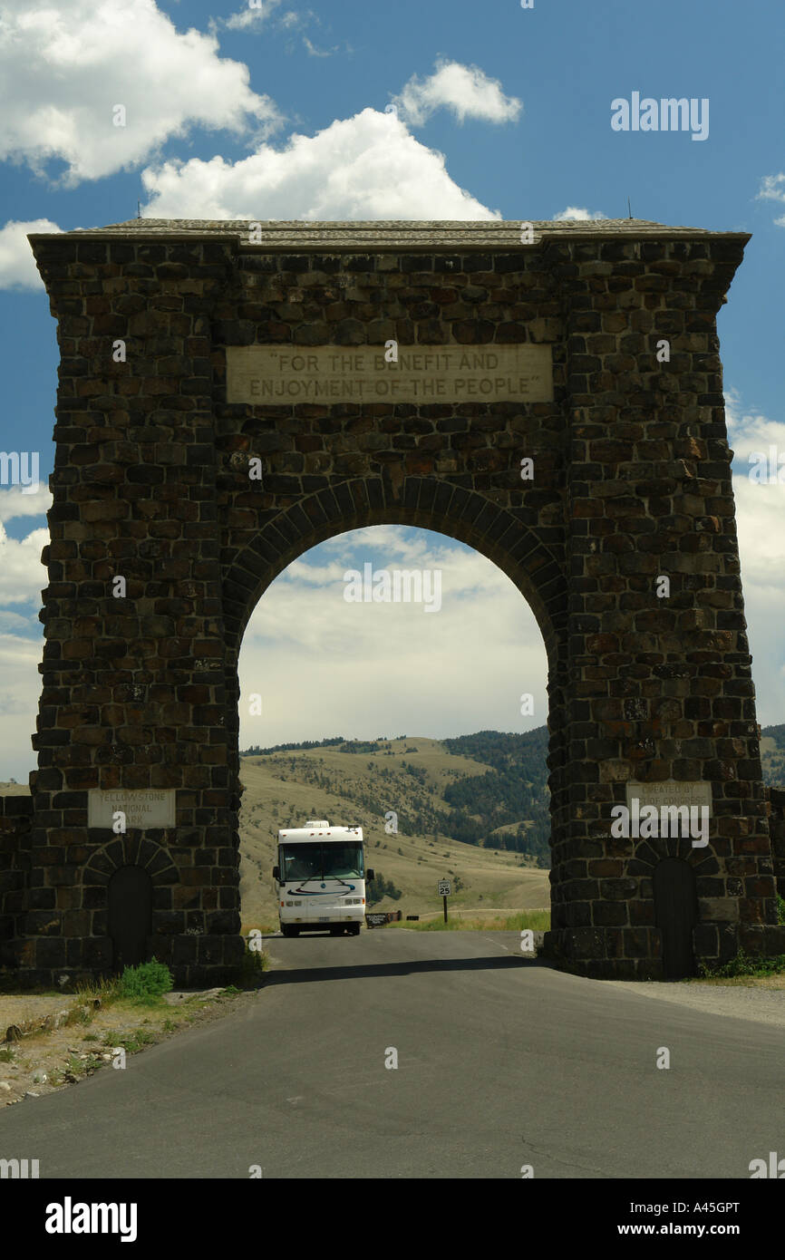 AJD57095, Gardiner, MT, Montana, Yellowstone National Park, Historic